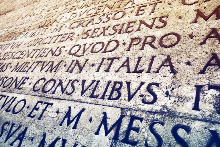 Latin inscription on stone