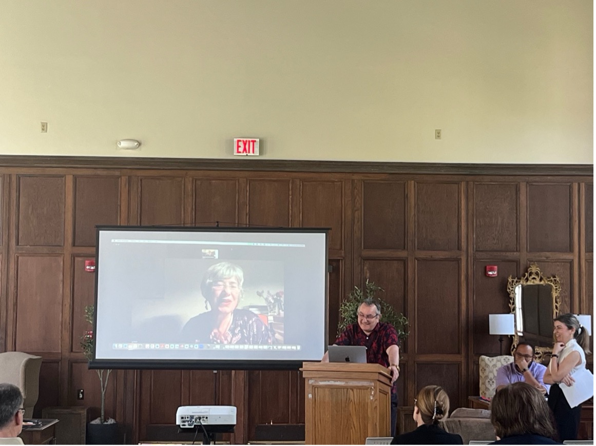 Person at a podium